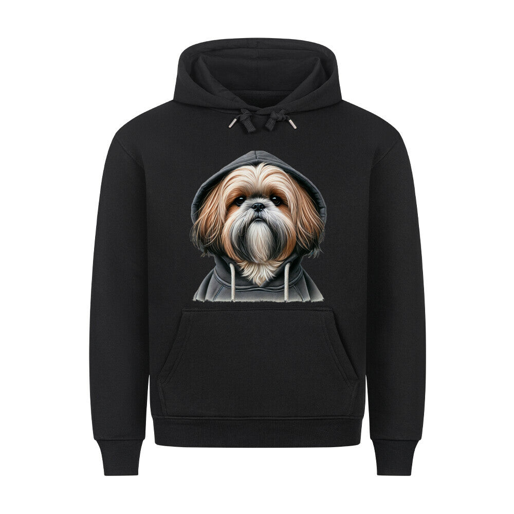 Premium Hoodie "Shih Tzu - Hooded II" Schwarz – hunde-shirt.de