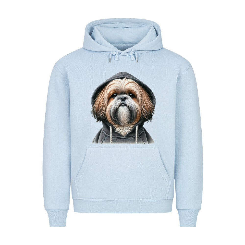 Premium Hoodie "Shih Tzu - Hooded II" Babyblau – hunde-shirt.de