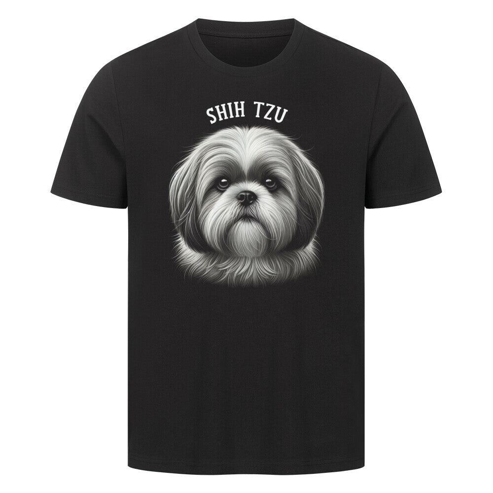 Premium T-Shirt "Shih Tzu - Pure" Schwarz – hunde-shirt.de