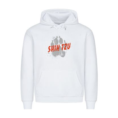 Premium Hoodie "Shih Tzu - PAW" Weiß – hunde-shirt.de
