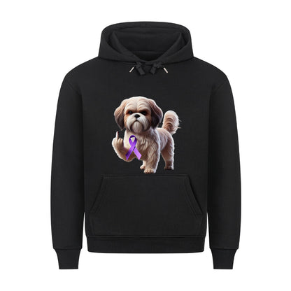 Premium Hoodie "Shih Tzu - Fuck Cancer" Schwarz – hunde-shirt.de