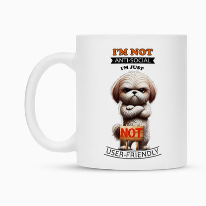 Tasse "Shih Tzu - Anti-Social" – hunde-shirt.de