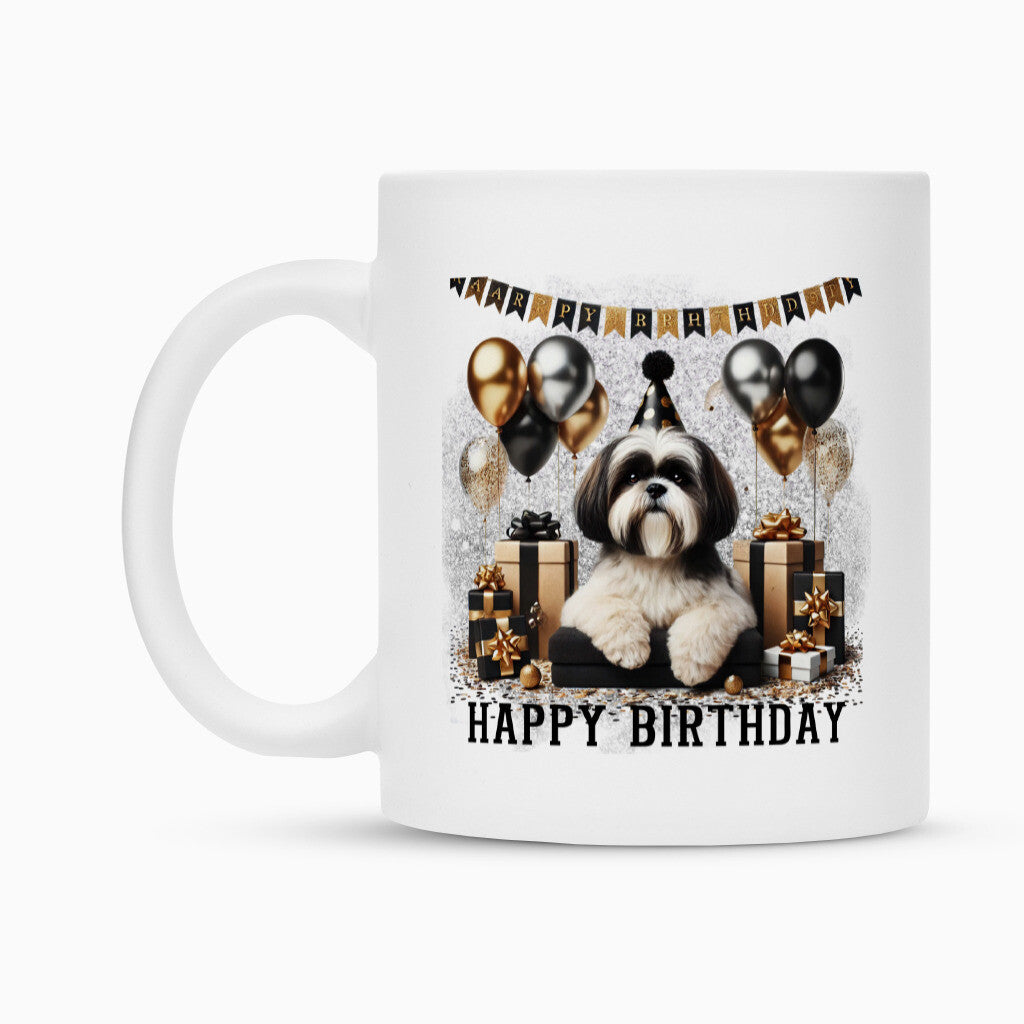 Tasse "Shih Tzu - Happy Birthday II" – hunde-shirt.de