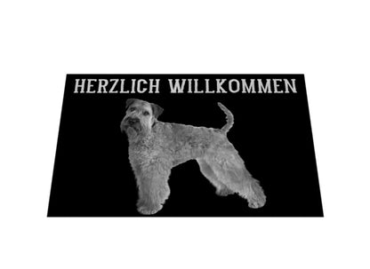 Fußmatte "Soft Coated - Herzlich Willkommen" – hunde-shirt.de