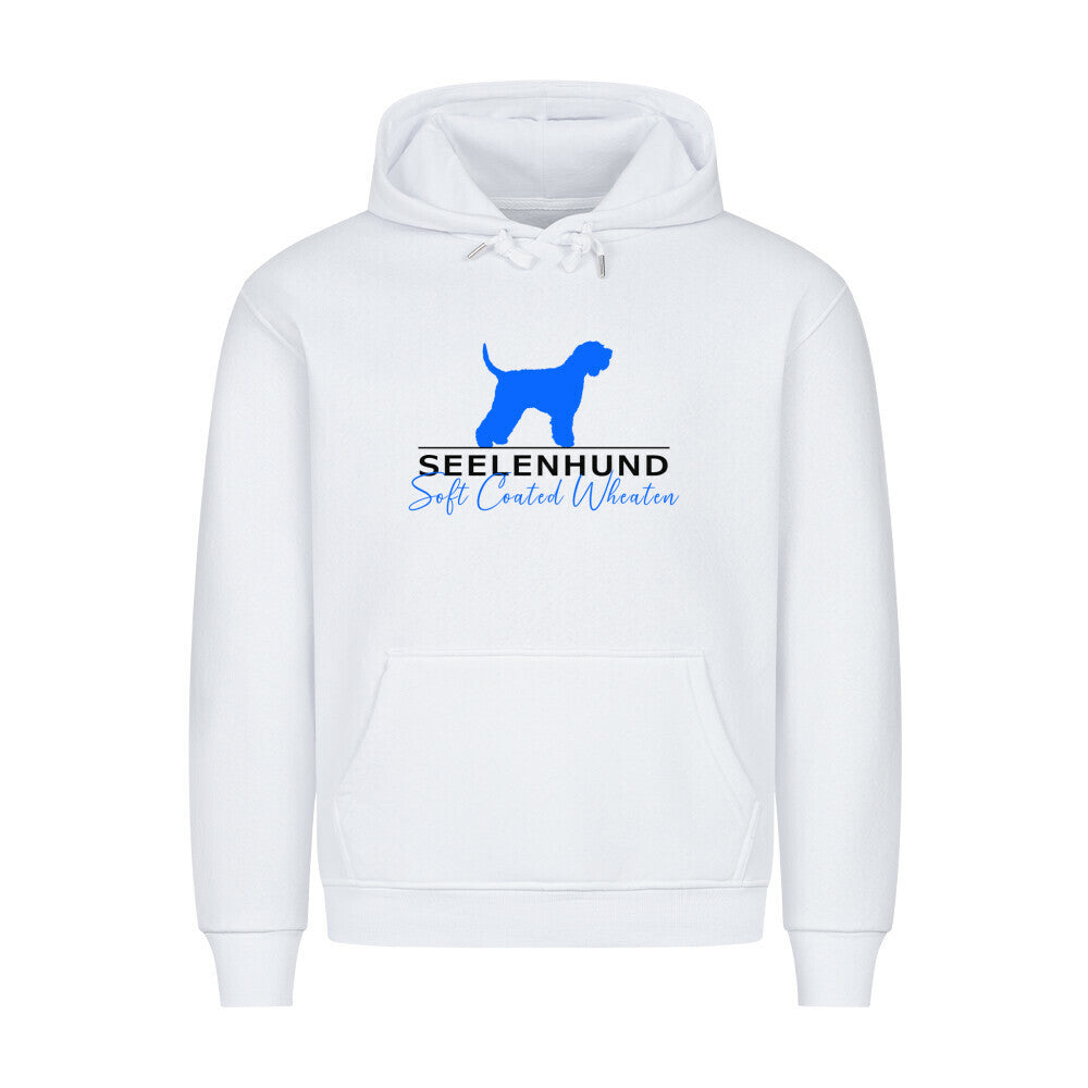 Premium Hoodie "Soft Coated - Seelenhund" Weiß – hunde-shirt.de