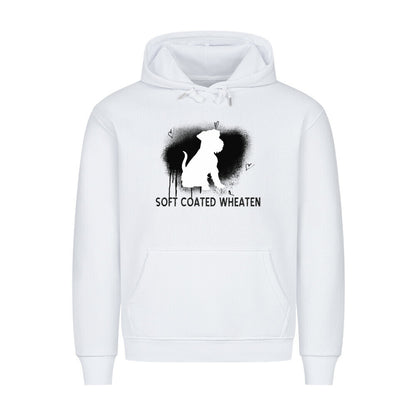Premium Hoodie "Soft Coated - Brush" Weiß – hunde-shirt.de