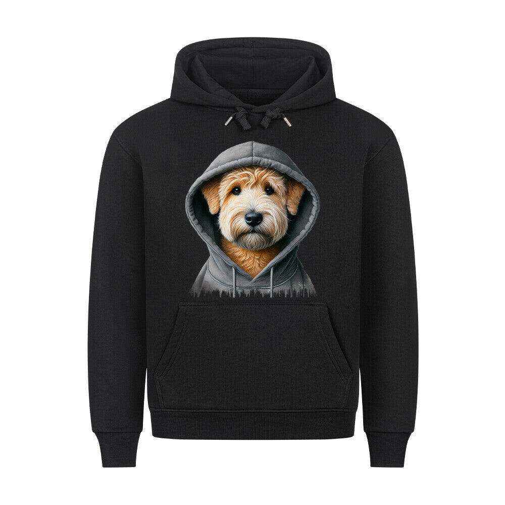 Premium Hoodie "Soft Coated - Hooded" Schwarz – hunde-shirt.de