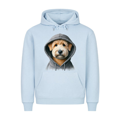 Premium Hoodie "Soft Coated - Hooded" Babyblau – hunde-shirt.de