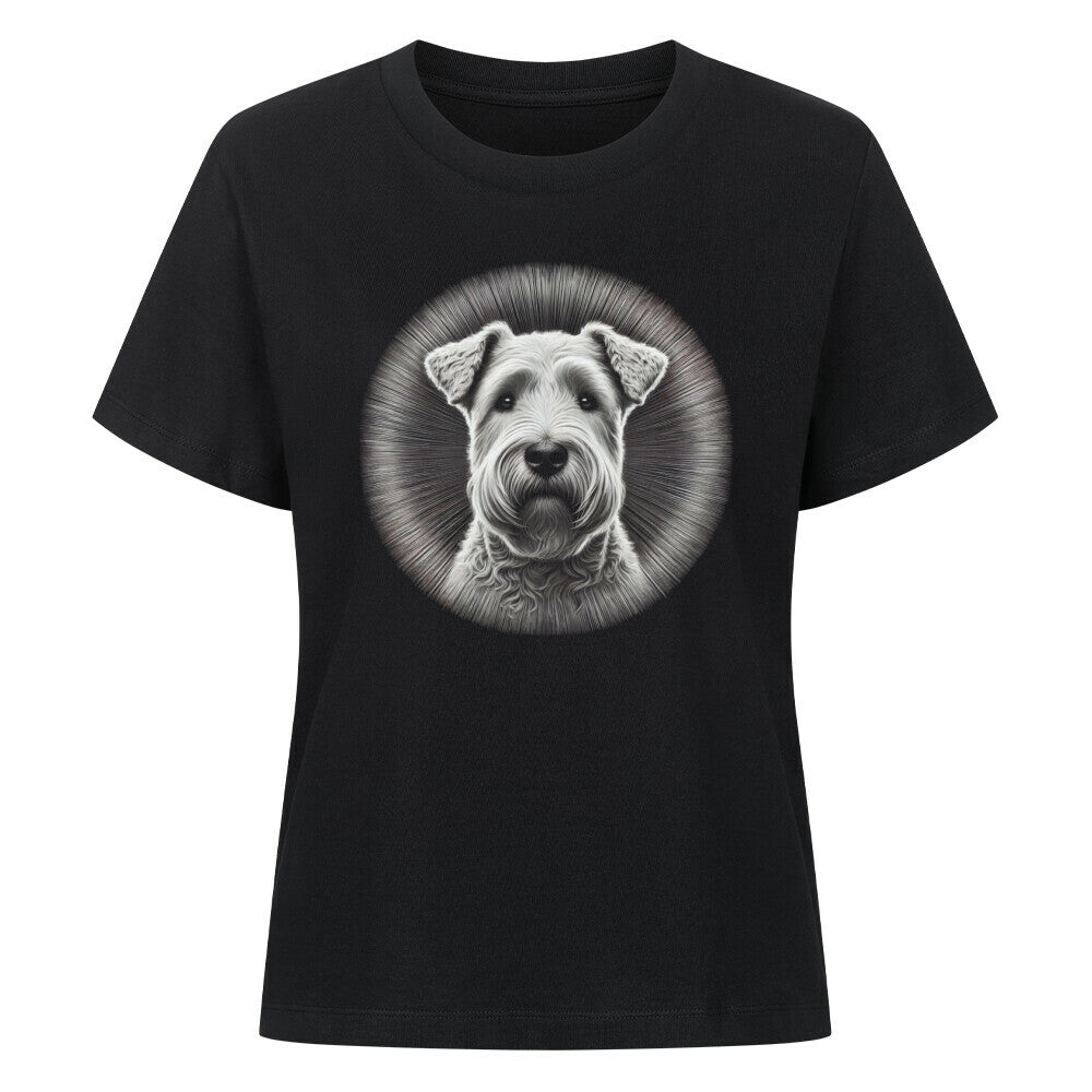 Premium Damen-Shirt "Soft Coated - Shine" Schwarz – hunde-shirt.de
