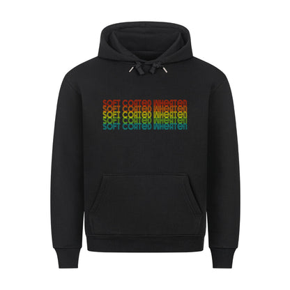 Premium Hoodie "Soft Coated - RETRO" Schwarz – hunde-shirt.de