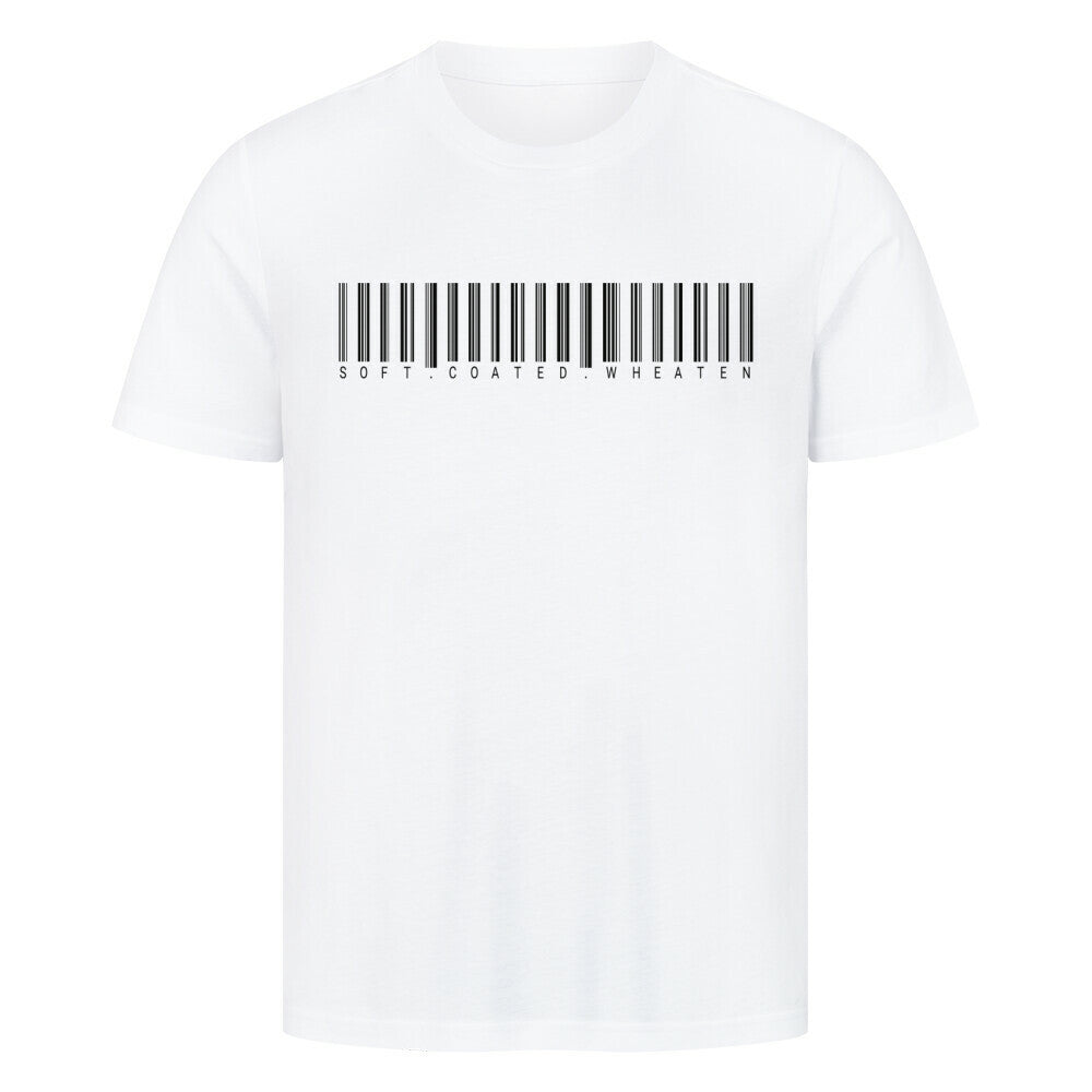 Premium T-Shirt "Soft Coated - Scan" Weiß – hunde-shirt.de