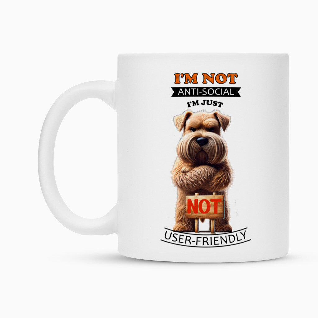 Tasse "Soft Coated - Anti-Social" – hunde-shirt.de