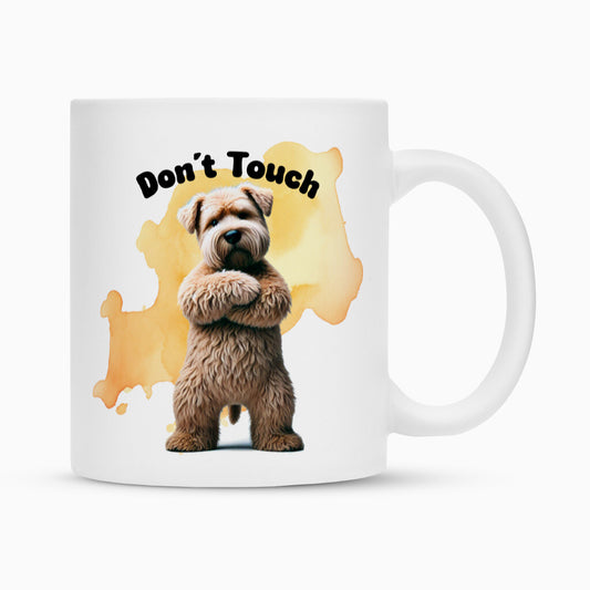 Tasse "Soft Coated - Don´t touch" Weiß – hunde-shirt.de