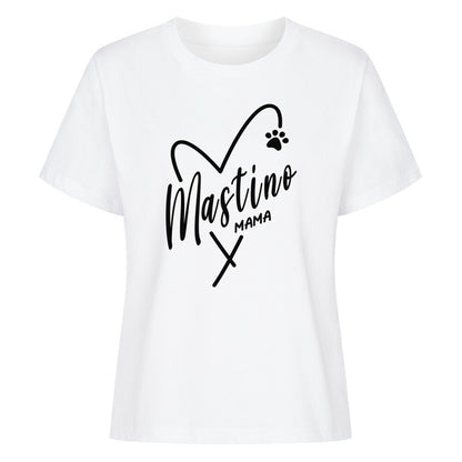 Premium Damen-Shirt "Mastino - Mama" Weiß – hunde-shirt.de