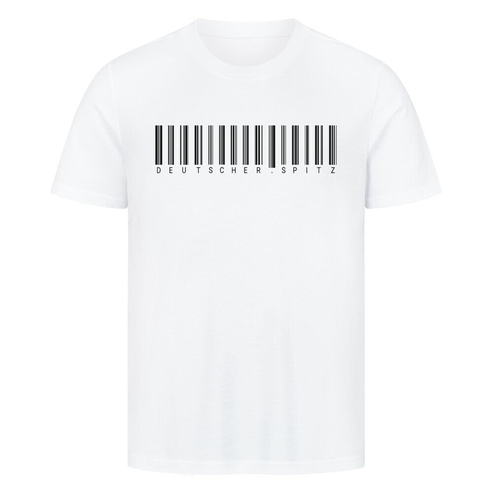 Premium T-Shirt "Deutscher Spitz - Scan" Weiß – hunde-shirt.de