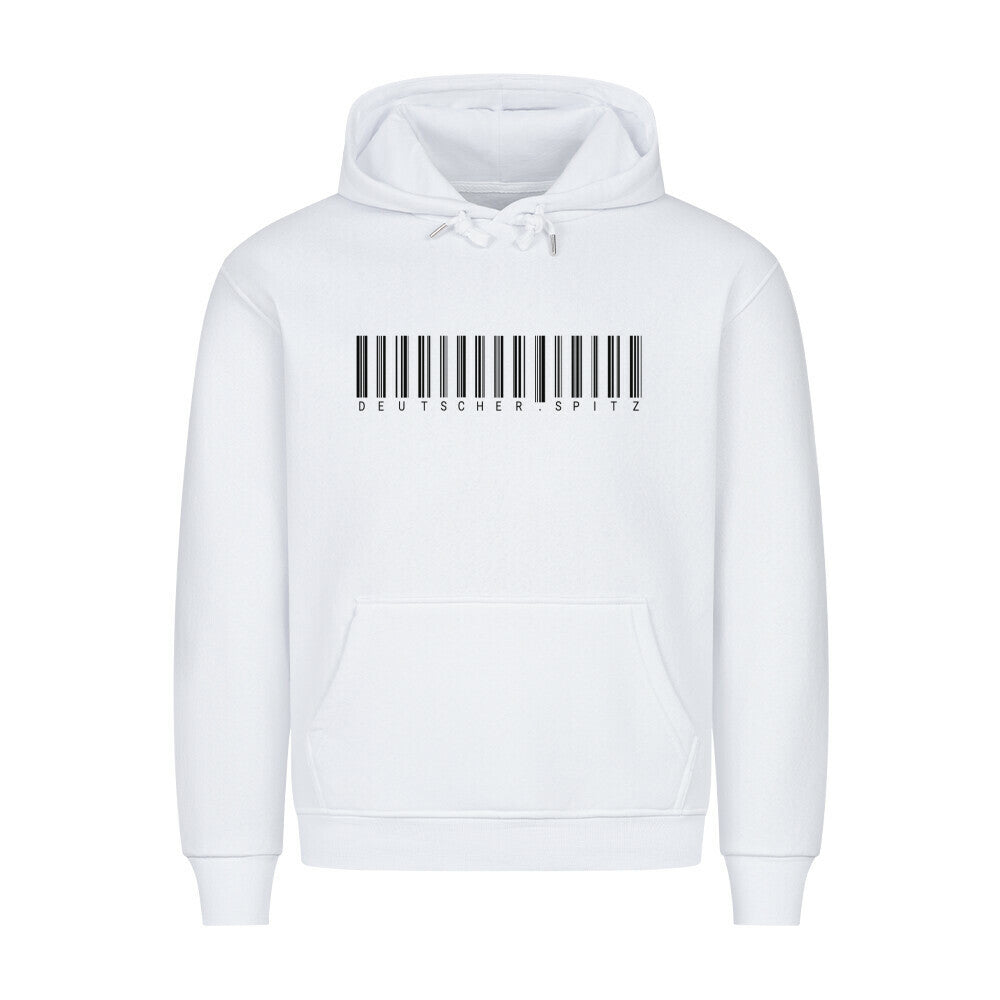 Premium Hoodie "Deutscher Spitz - Scan" Weiß – hunde-shirt.de