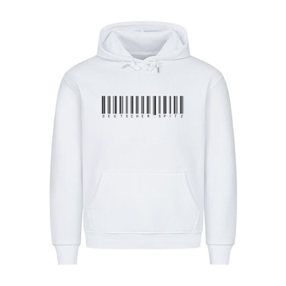 Premium Hoodie "Deutscher Spitz - Scan" Weiß – hunde-shirt.de