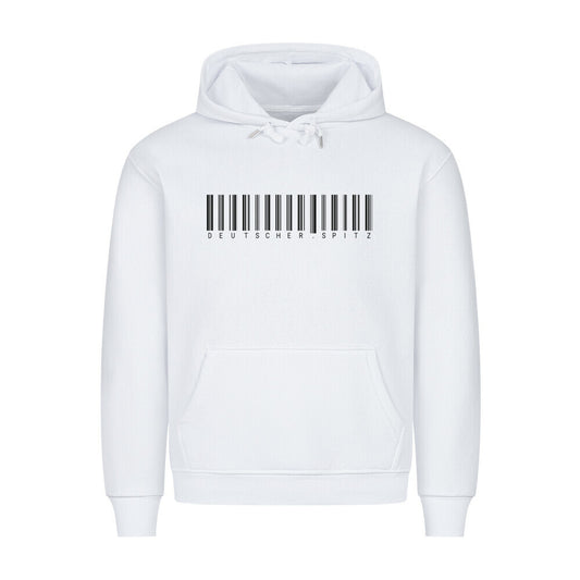Premium Hoodie "Deutscher Spitz - Scan" Weiß – hunde-shirt.de