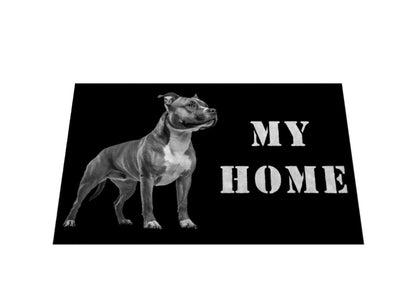Fußmatte "Staffordshire - MY HOME" – hunde-shirt.de