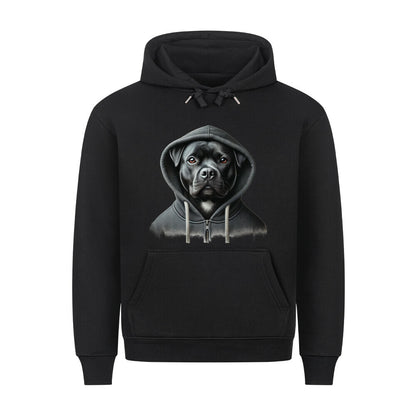 Premium Hoodie "Staffordshire - Hooded" Schwarz – hunde-shirt.de