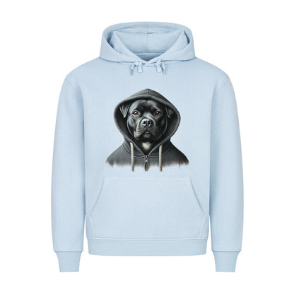 Premium Hoodie "Staffordshire - Hooded" Babyblau – hunde-shirt.de