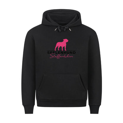 Premium Hoodie "Staffordshire - Seelenhund" Schwarz – hunde-shirt.de