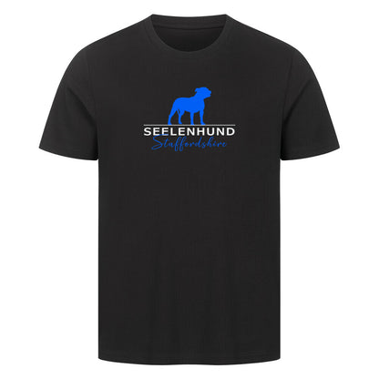 Premium T-Shirt "Staffordshire - Seelenhund" Schwarz – hunde-shirt.de