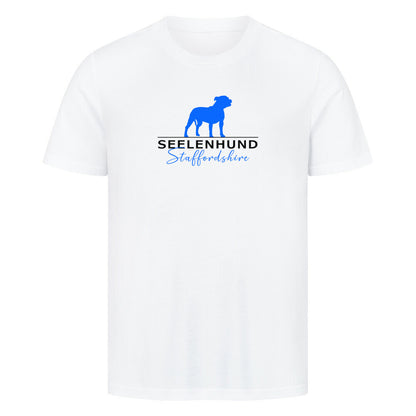 Premium T-Shirt "Staffordshire - Seelenhund" Weiß – hunde-shirt.de