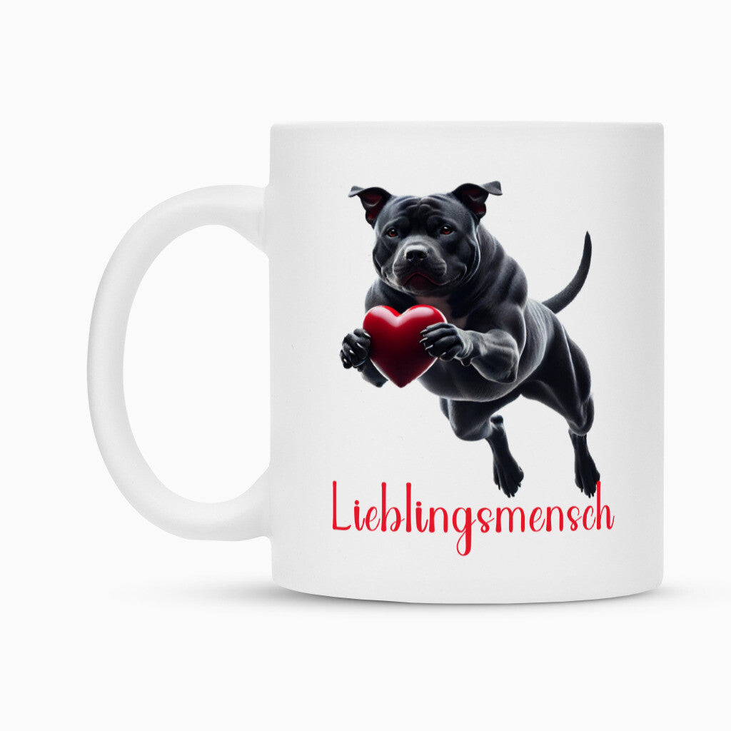 Tasse "Staffordshire - Lieblingsmensch" – hunde-shirt.de