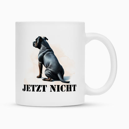 Tasse "Staffordshire - JETZT NICHT" Weiß – hunde-shirt.de