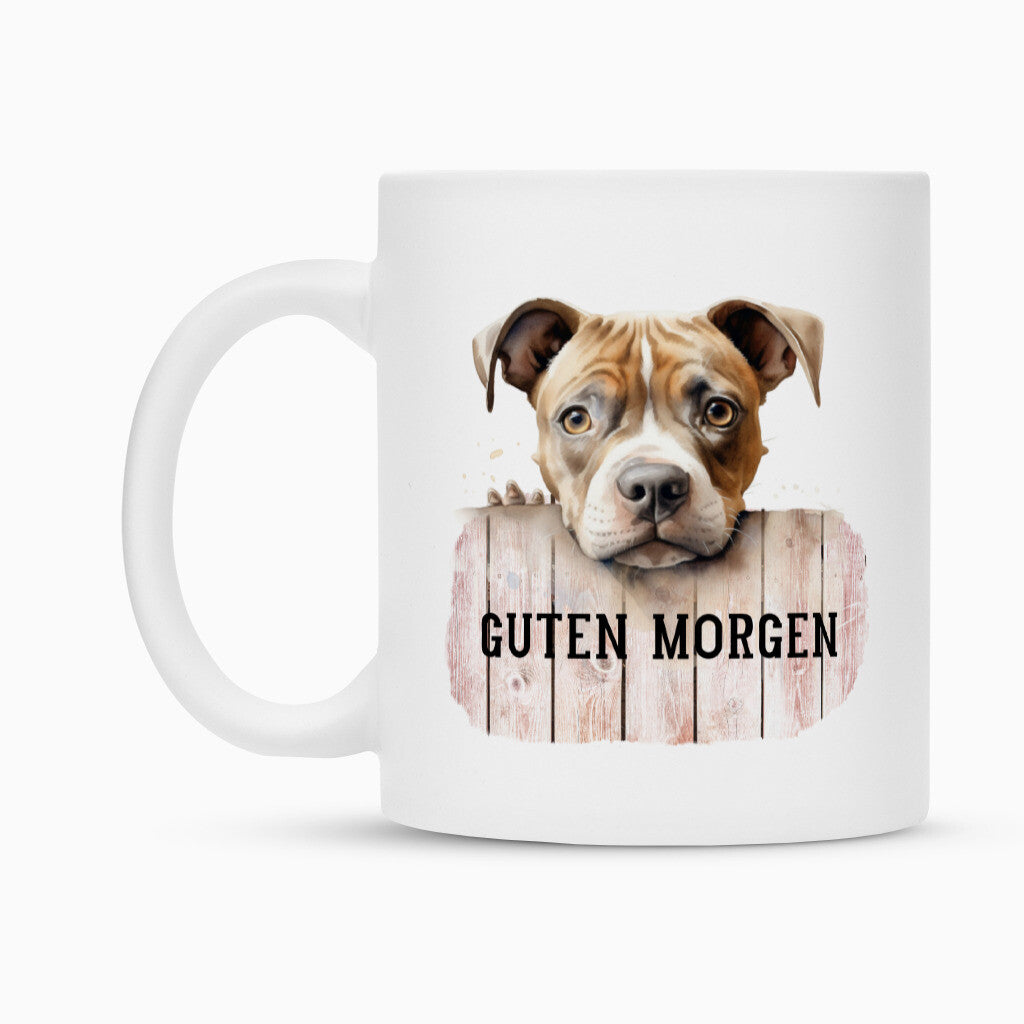 Tasse "Staffordshire - Guten Morgen" – hunde-shirt.de