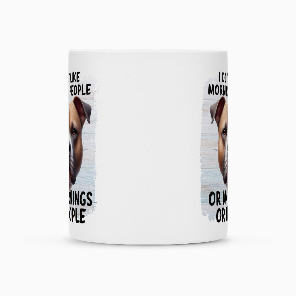 Tasse "Staffordshire hell - Morning People" – hunde-shirt.de