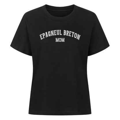 Premium Damen-Shirt "Epagneul Breton - MOM" Schwarz – hunde-shirt.de