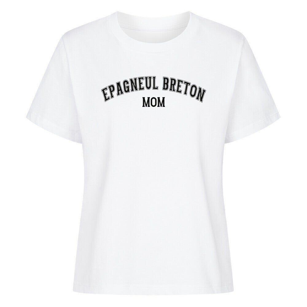 Premium Damen-Shirt "Epagneul Breton - MOM" Weiß – hunde-shirt.de