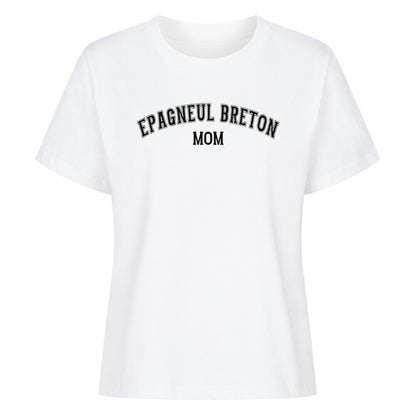Premium Damen-Shirt "Epagneul Breton - MOM" Weiß – hunde-shirt.de