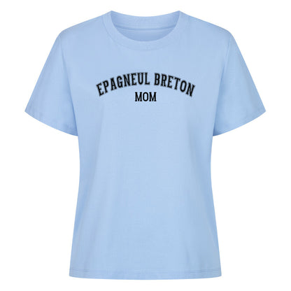 Premium Damen-Shirt "Epagneul Breton - MOM" Sky Blue – hunde-shirt.de