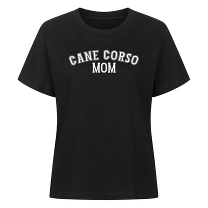 Premium Damen-Shirt "Cane Corso - MOM" Schwarz – hunde-shirt.de