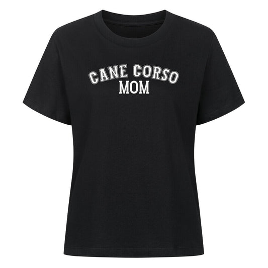 Premium Damen-Shirt "Cane Corso - MOM" Schwarz – hunde-shirt.de