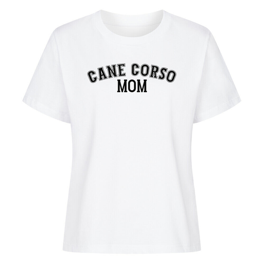 Premium Damen-Shirt "Cane Corso - MOM" Weiß – hunde-shirt.de