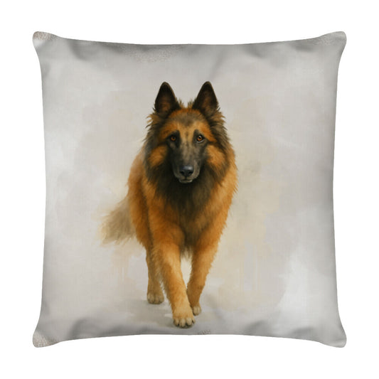 Kissen "Tervueren - Walk" Weiß – hunde-shirt.de