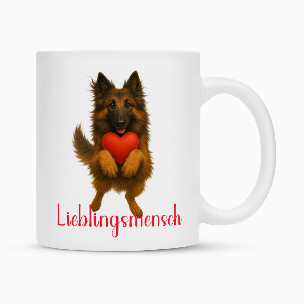 Tasse "Tervueren - Lieblingsmensch" Weiß – hunde-shirt.de