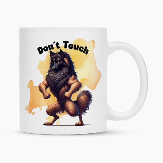 Tasse "Tervueren - Don´t touch" Weiß – hunde-shirt.de
