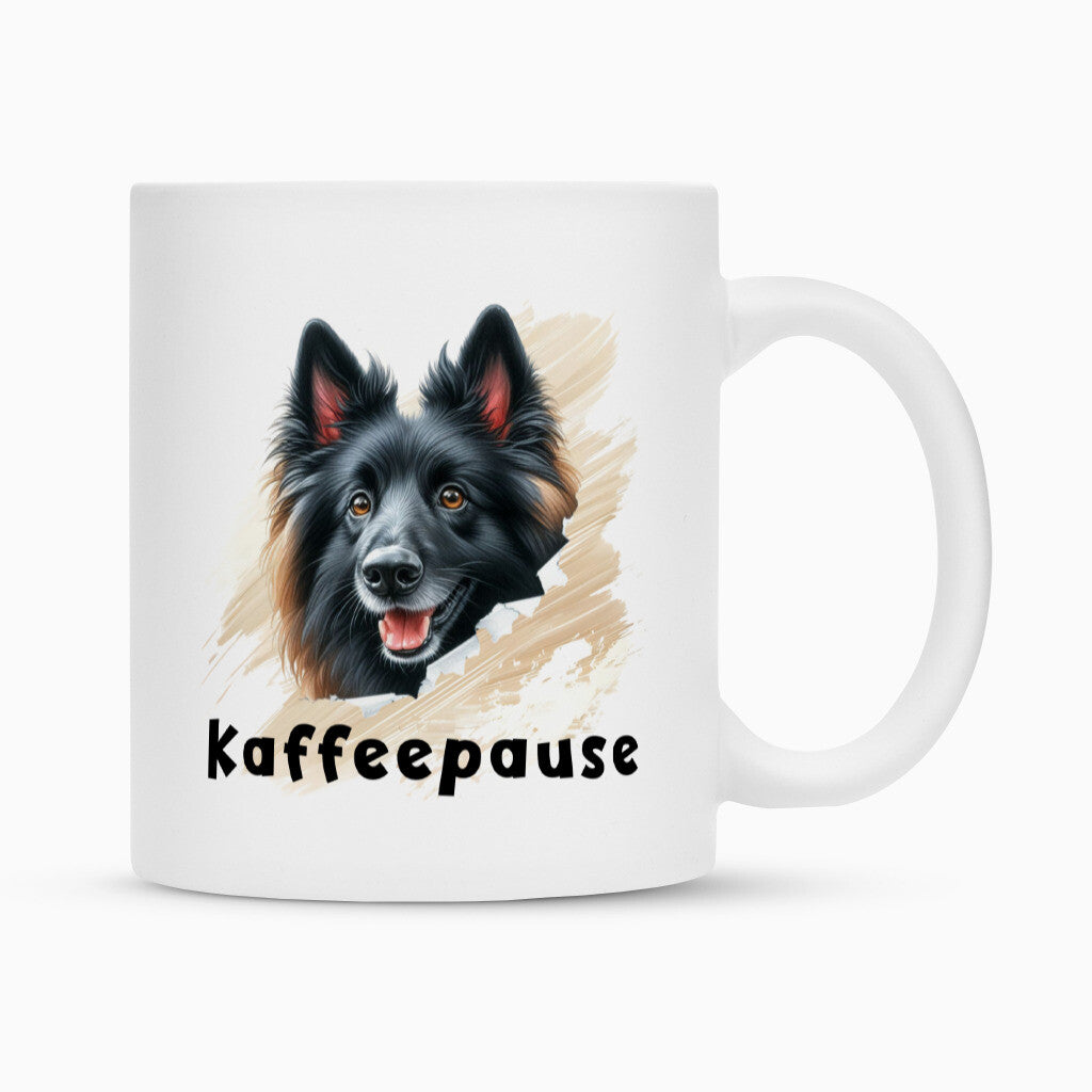 Tasse "Tervueren - Kaffeepause" Weiß – hunde-shirt.de