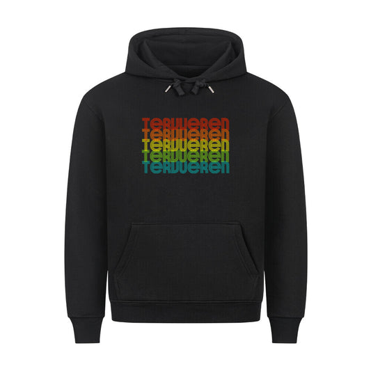 Premium Hoodie "Tervueren - RETRO" Schwarz – hunde-shirt.de