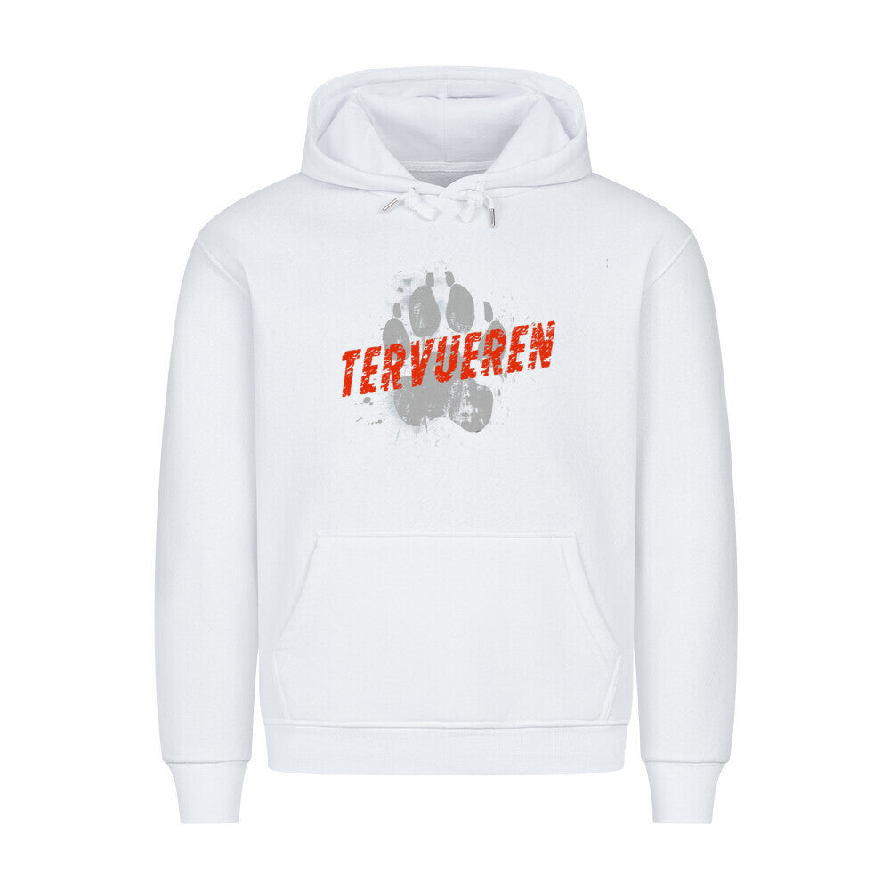 Premium Hoodie "Tervueren - PAW" Weiß – hunde-shirt.de