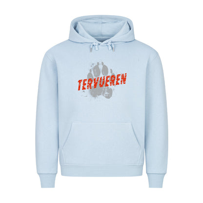 Premium Hoodie "Tervueren - PAW" Babyblau – hunde-shirt.de