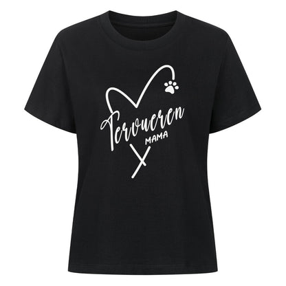 Premium Damen-Shirt "Tervueren - Mama" Schwarz – hunde-shirt.de