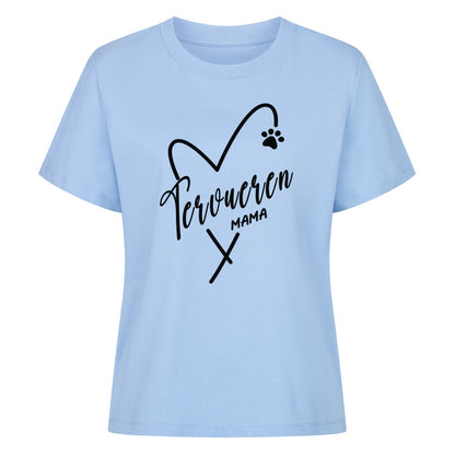 Premium Damen-Shirt "Tervueren - Mama" Sky Blue – hunde-shirt.de