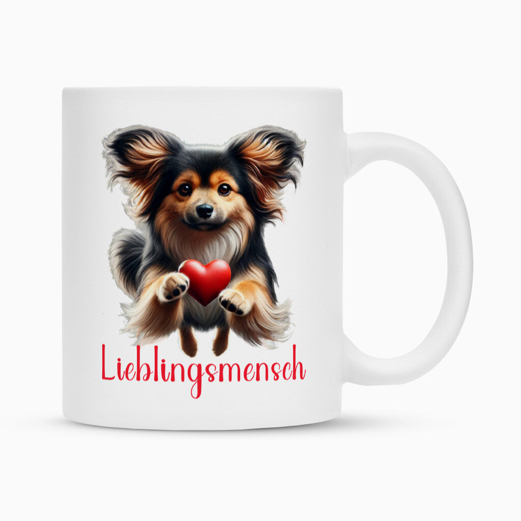 Tasse "Tibet Spaniel - Lieblingsmensch" Weiß – hunde-shirt.de