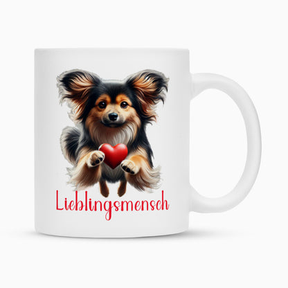 Tasse "Tibet Spaniel - Lieblingsmensch" Weiß – hunde-shirt.de